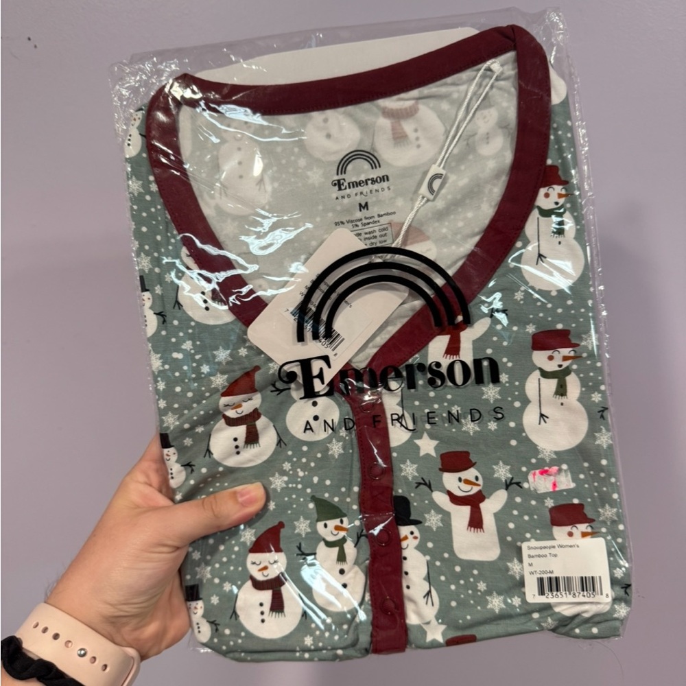 Emerson and Friends Snowman‎ Pajama Top